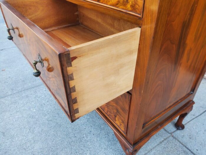 1920s burl walnut vintage dresser 0669