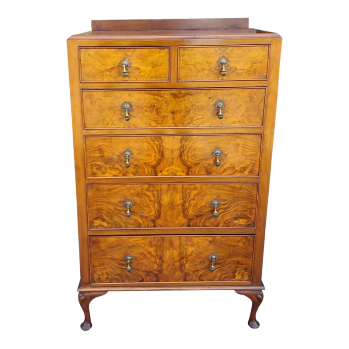 1920s burl walnut vintage dresser 1189