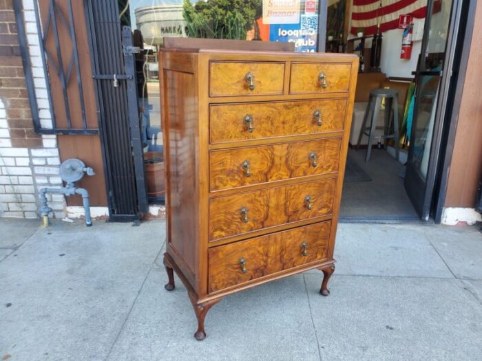 1920s burl walnut vintage dresser 1351