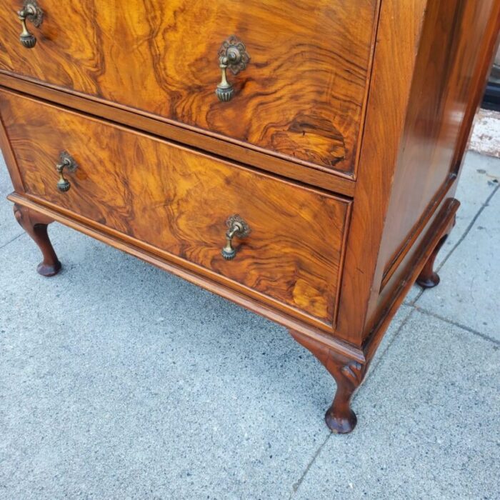 1920s burl walnut vintage dresser 4611