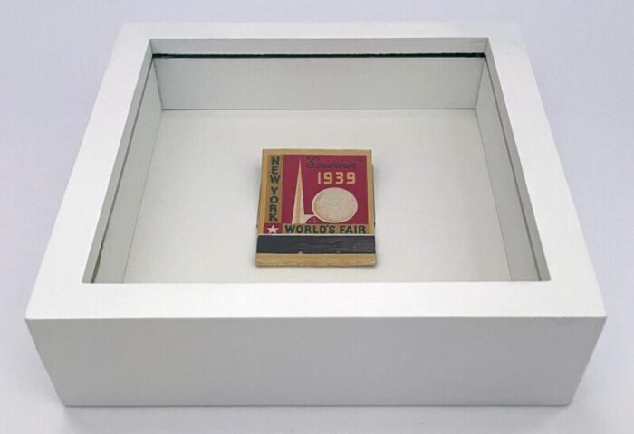 1930s vintage framed matchbook from the new york wolds fair 1939 0078