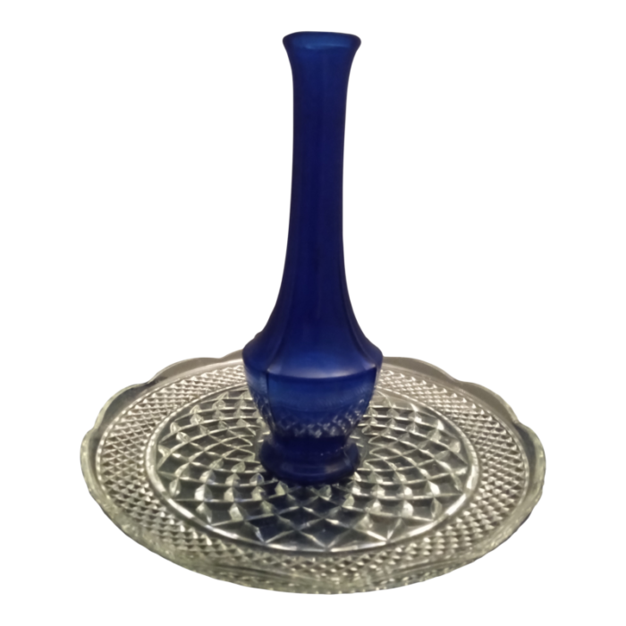 1940 vintage cobalt blue vase 3411