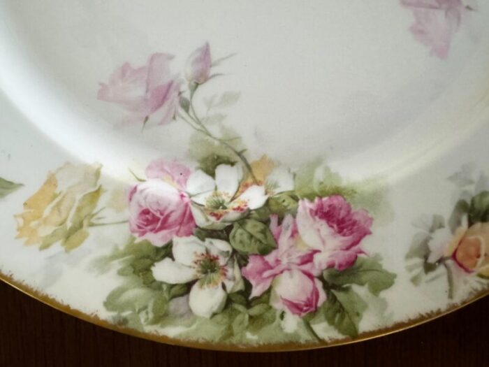 1940s haviland floral seving plate 3196