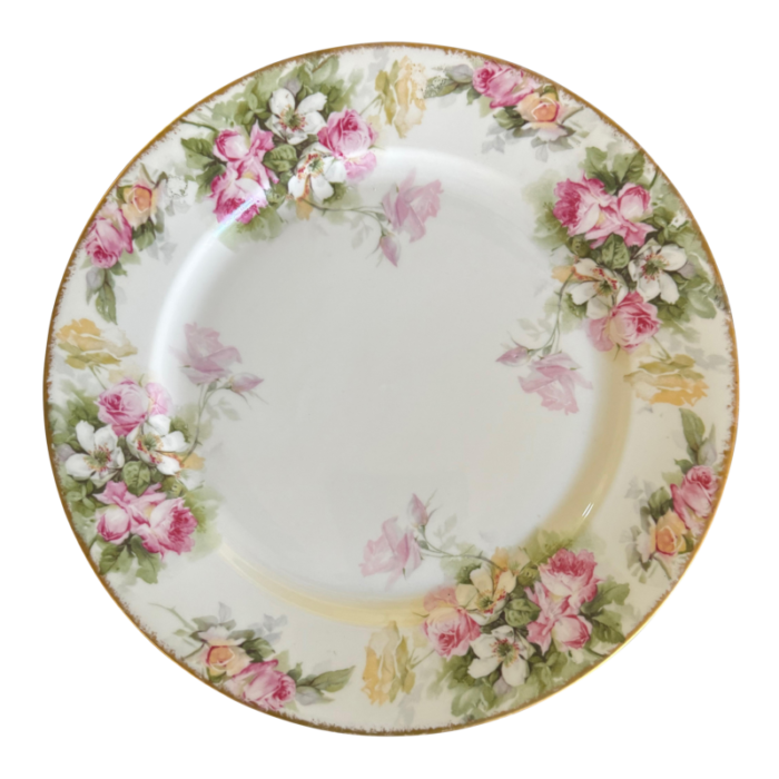 1940s haviland floral seving plate 5021