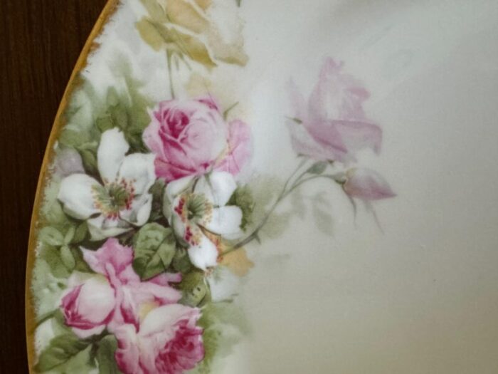 1940s haviland floral seving plate 5430