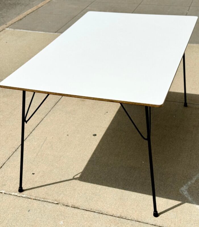 1950s dtm10 micarta charles and ray eames folding dining table 2121