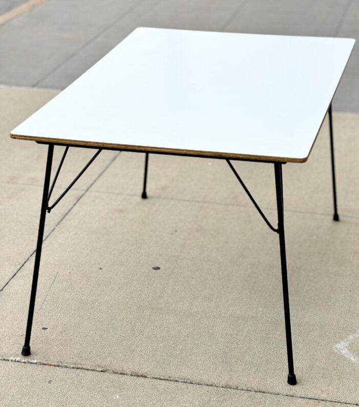 1950s dtm10 micarta charles and ray eames folding dining table 6341