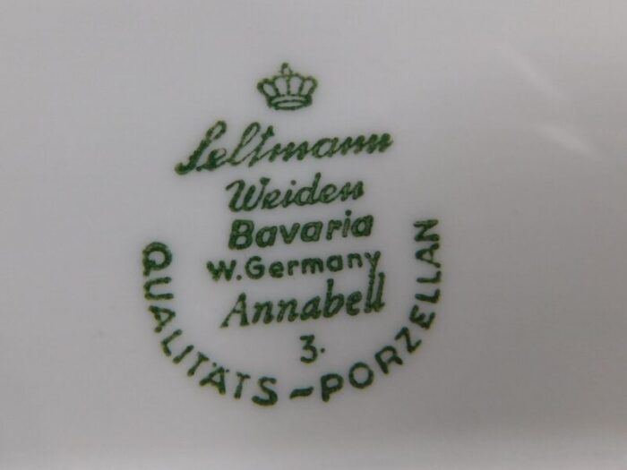 1950s seltman bavaria annabell vanity tray and jar set 3 piece set 4702