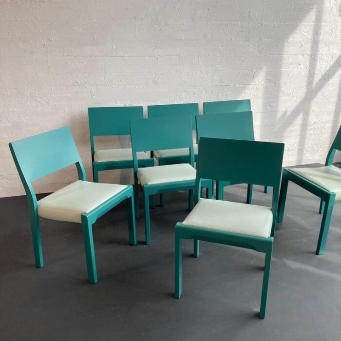 1950s set of 8 mid century modern dining chairs by thonet 0337