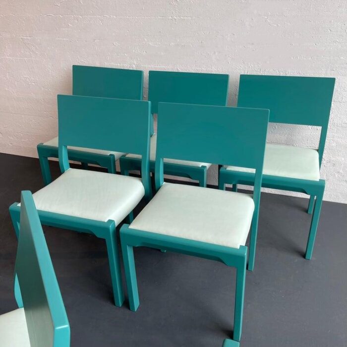 1950s set of 8 mid century modern dining chairs by thonet 7272