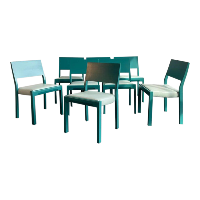 1950s set of 8 mid century modern dining chairs by thonet 9137