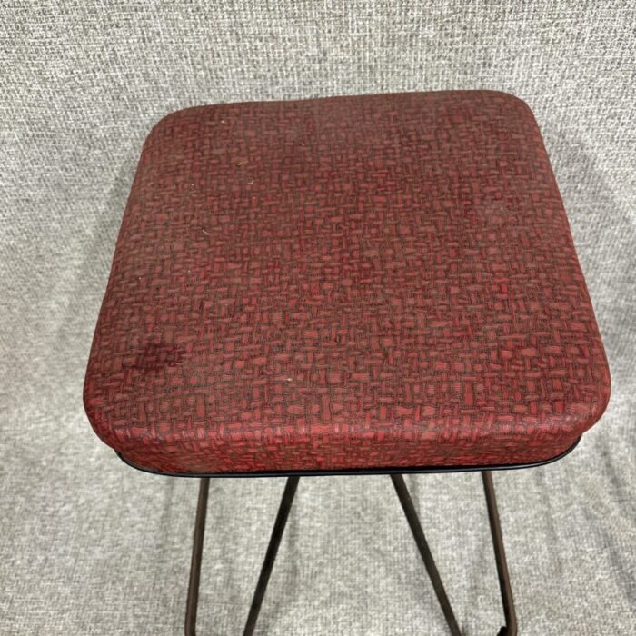 1950s vintage mid century stool in the manner of frederick weinberg 7757