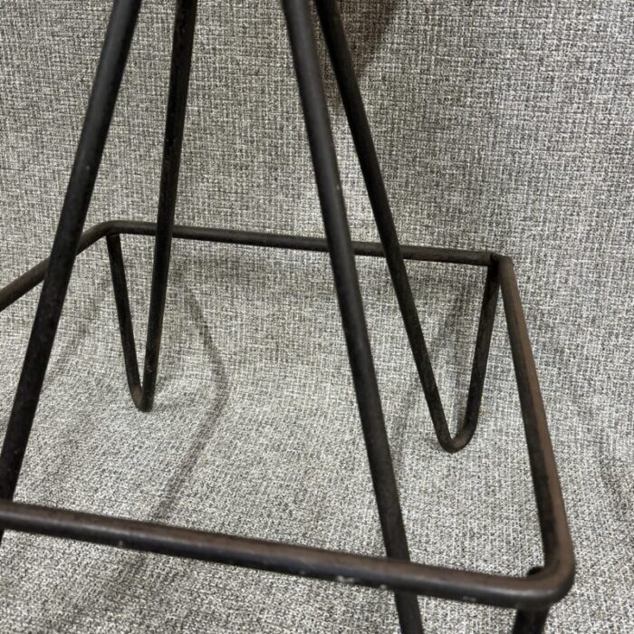 1950s vintage mid century stool in the manner of frederick weinberg 8636