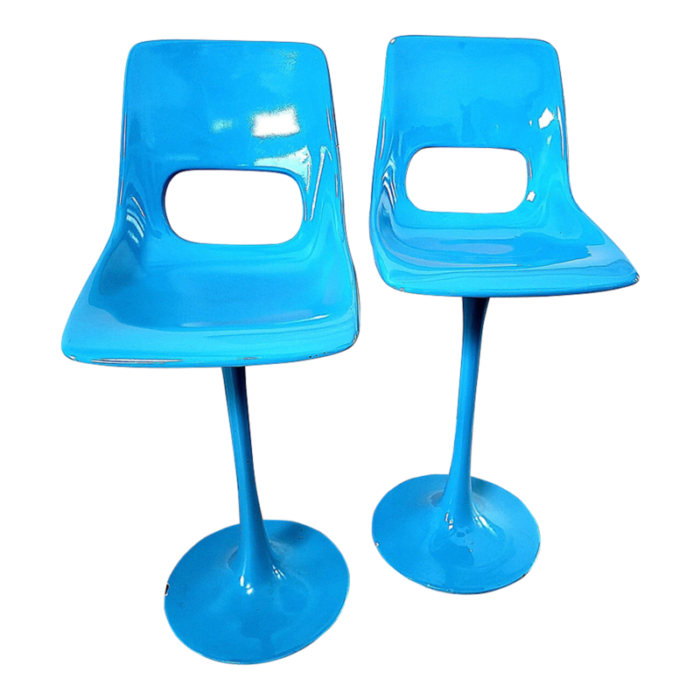 1960s brazilian modern tulip stools set of 2 9340