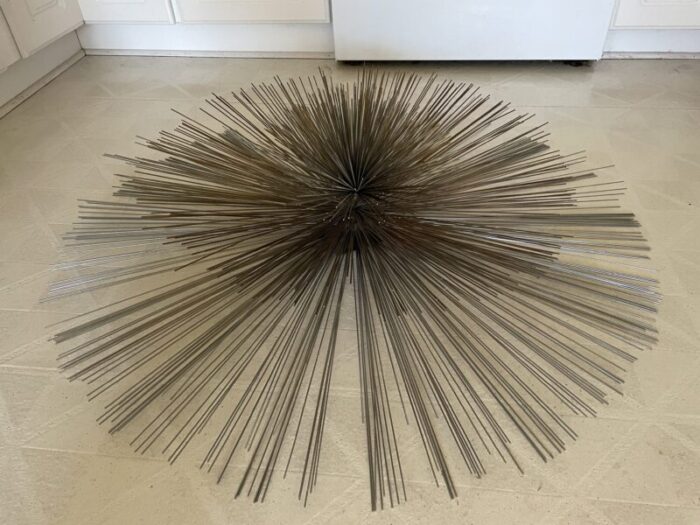 1960s curtis jere starburst pom pom abstract wall sculpture 3063