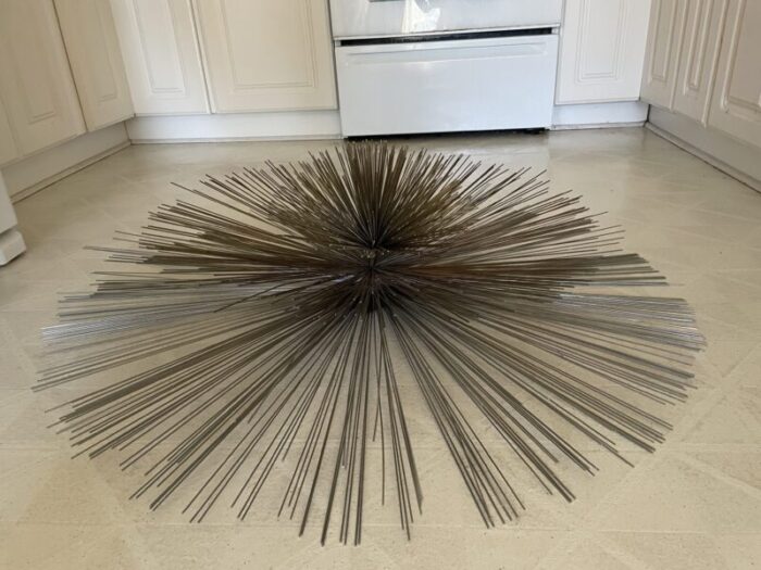 1960s curtis jere starburst pom pom abstract wall sculpture 4542