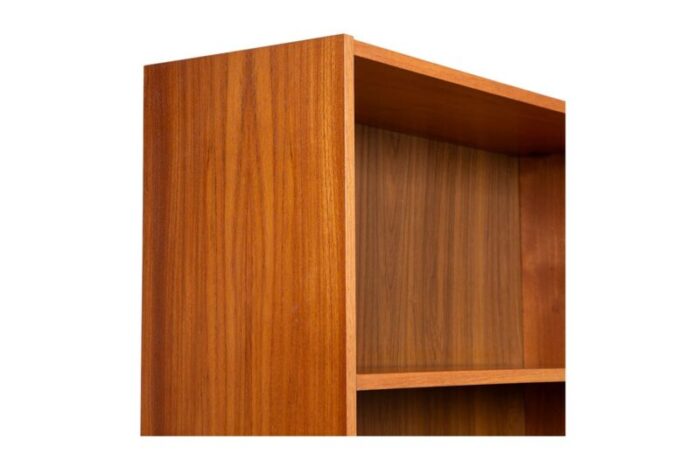 1960s danish modern teak tall bookcase 0786