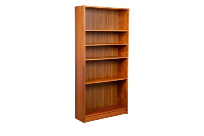 1960s danish modern teak tall bookcase 2419