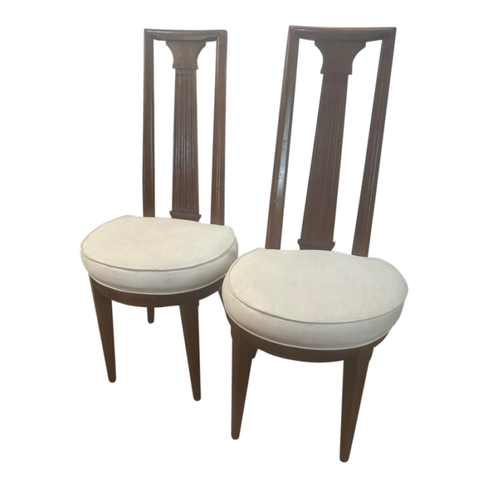 1960s tomlinson sophisticate dining chairs a pair 7789