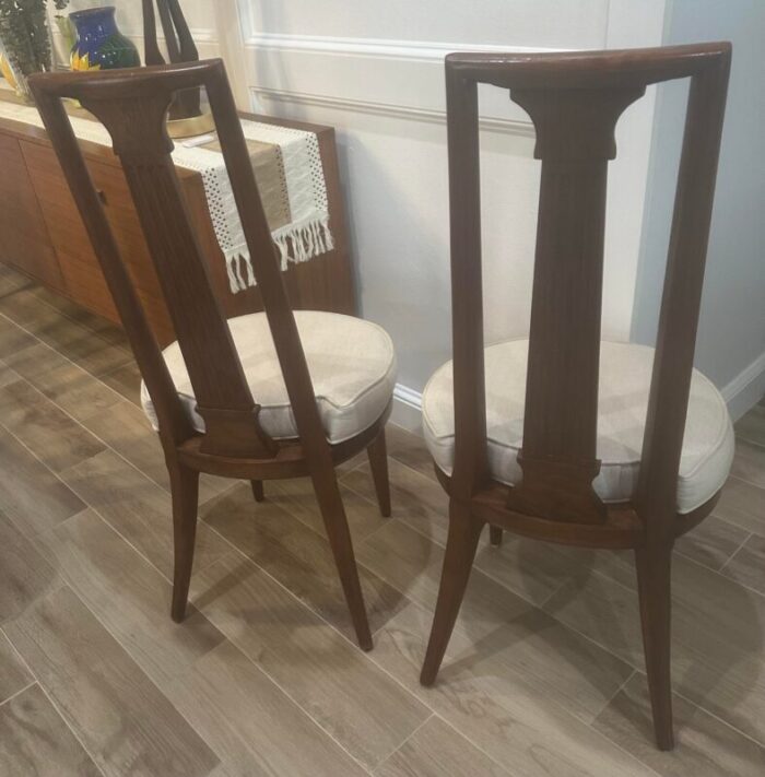 1960s tomlinson sophisticate dining chairs a pair 8062