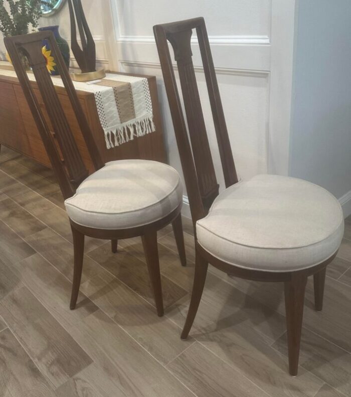 1960s tomlinson sophisticate dining chairs a pair 9547