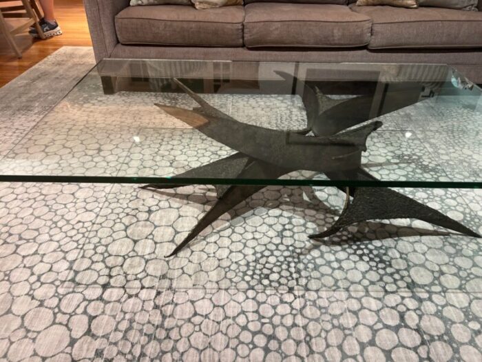 1970s mid century brutalist coffee table 3205