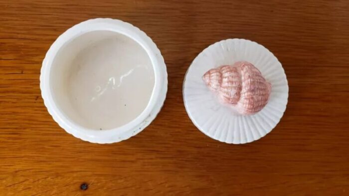 1976 fitz and floyd seashell trinket box 4643