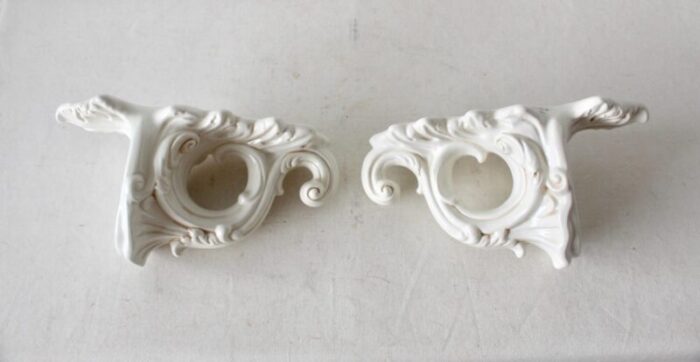 1980s italian carraro vittorio majolica ceramic wall sconces a pair 1339