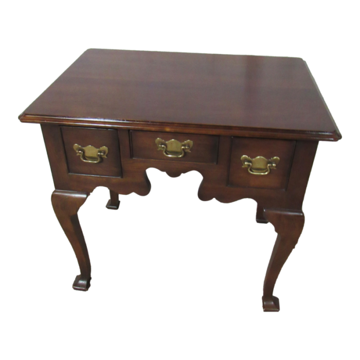 1980s statton lowboy console table cherry private collection 4996