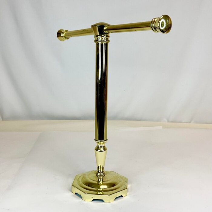 1980s vintage hollywood regency hand towel countertop stand 1013