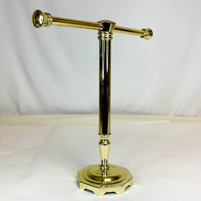 1980s vintage hollywood regency hand towel countertop stand 7568