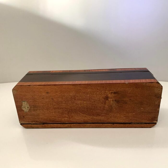 19th century french glove box with key 4111