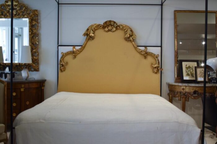 19th century italian gilded headboard king 0480