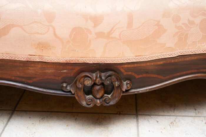 19th century louis philippe neapolitan sofa in precious exotic woods 0395