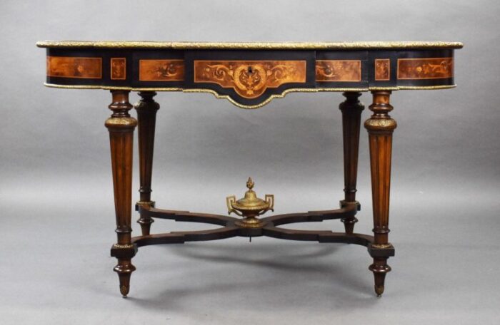 19th century marquetry centre table 1860s 0120