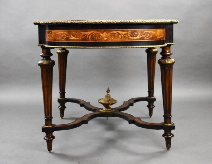 19th century marquetry centre table 1860s 0665