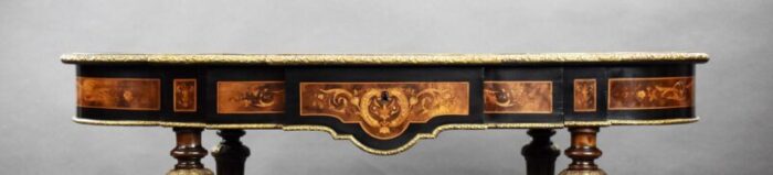 19th century marquetry centre table 1860s 6593