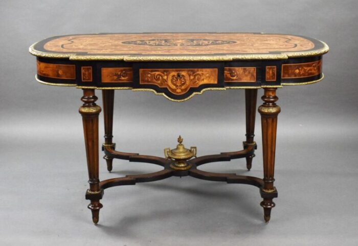 19th century marquetry centre table 1860s 9293