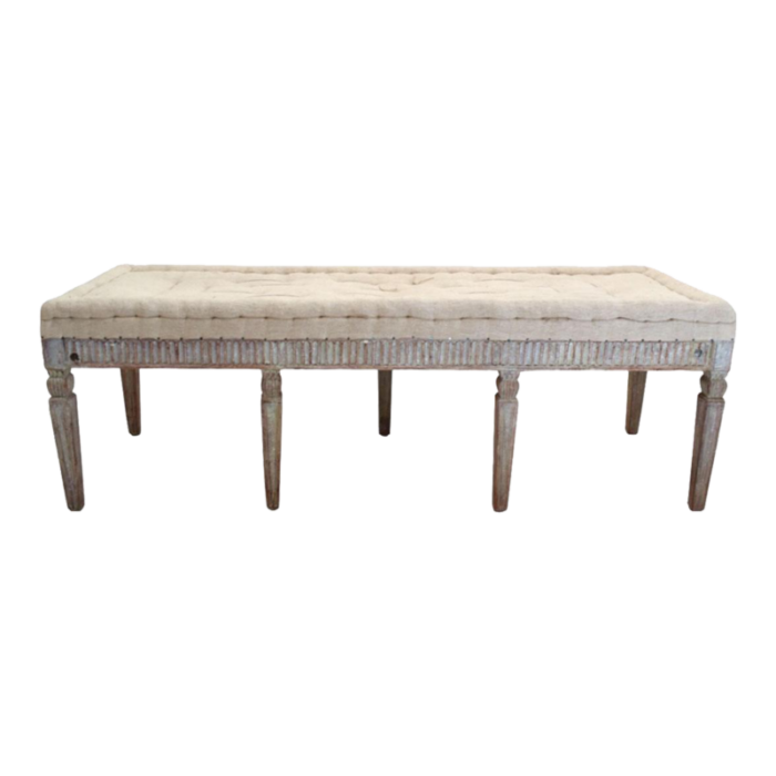 19th century swedish gustavian long bench 1362