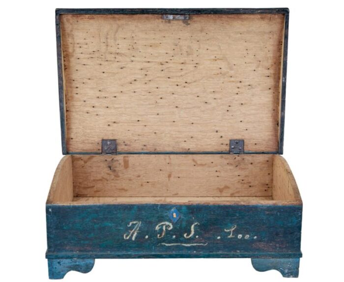 19th century swedish painted desktop box 2