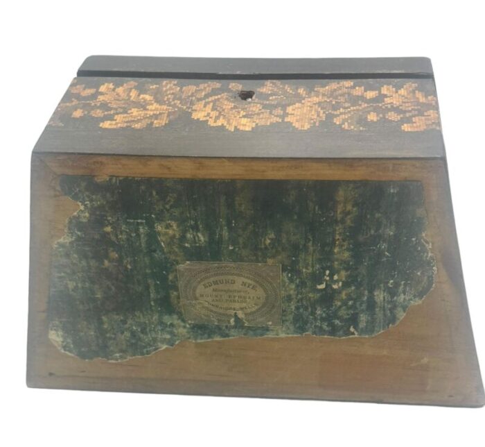 19th century turnbridge style correspondence box 5394