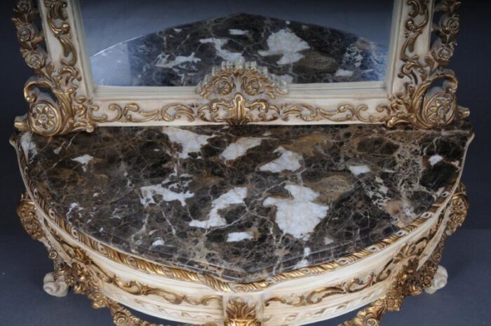 20th century console mirror in louis xv style 11 1