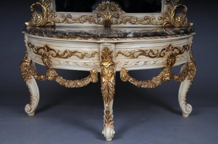 20th century console mirror in louis xv style 6 1