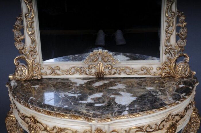 20th century console mirror in louis xv style 8 1