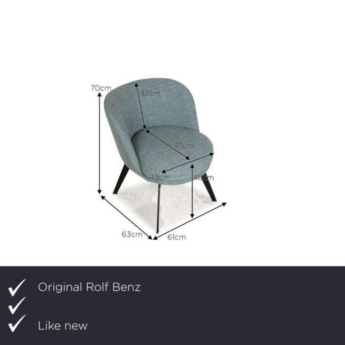 562 fabric armchair from rolf benz 3458