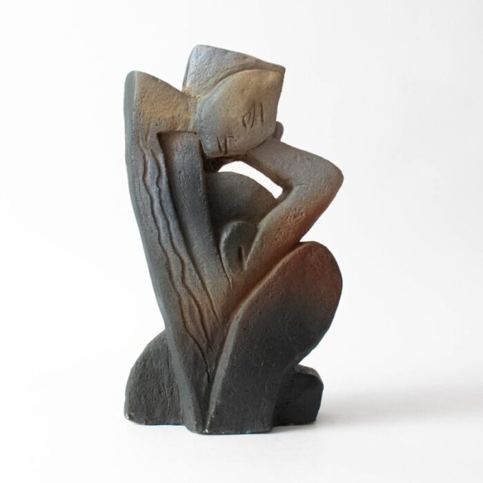 abstract figure in ceramic 1980s 1