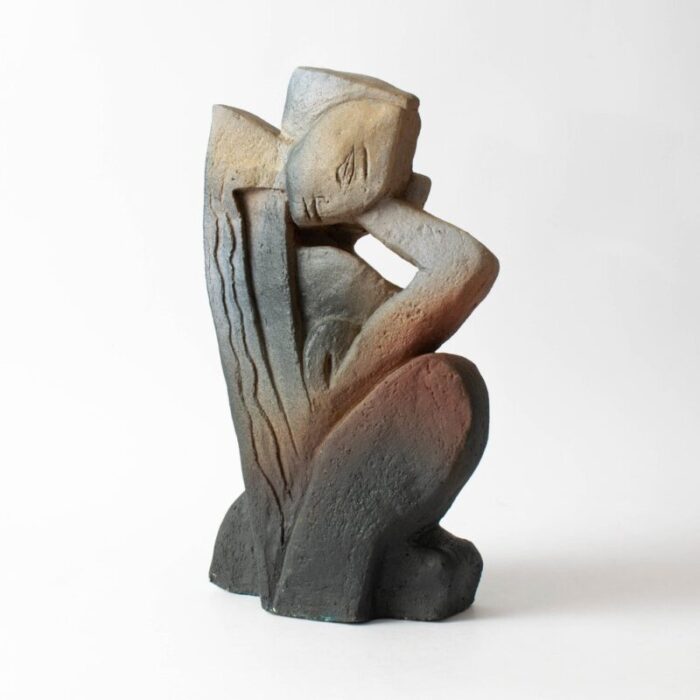 abstract figure in ceramic 1980s 2