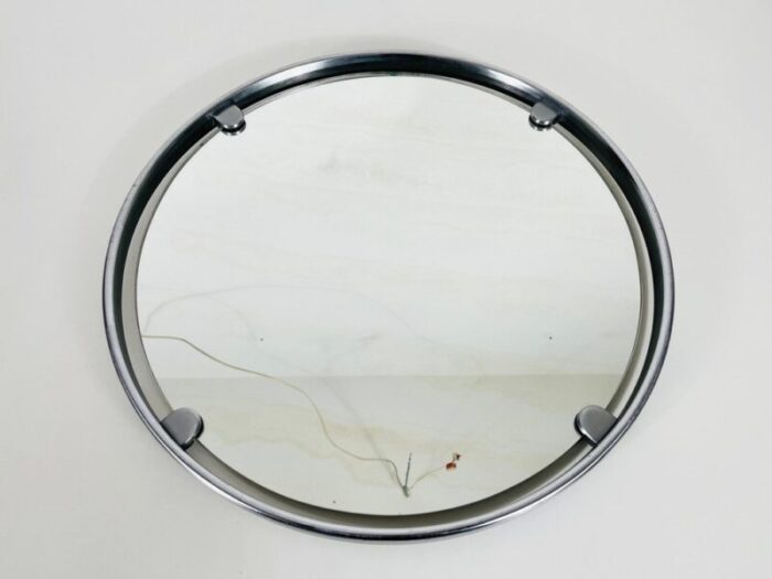 aluminium mirror attributed to hillebrand germany 1960s 3