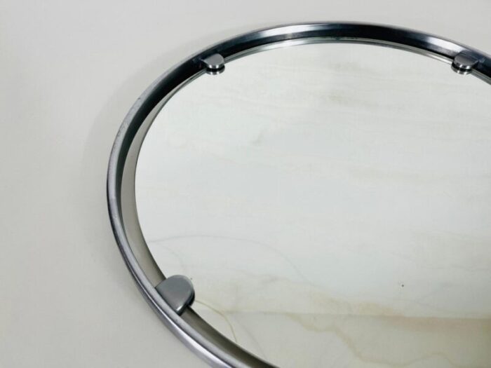 aluminium mirror attributed to hillebrand germany 1960s 4