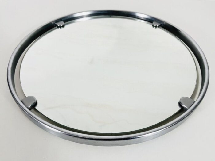 aluminium mirror attributed to hillebrand germany 1960s 5